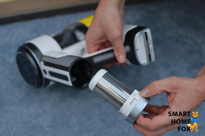 Die Reinigung des HEPA-Filters